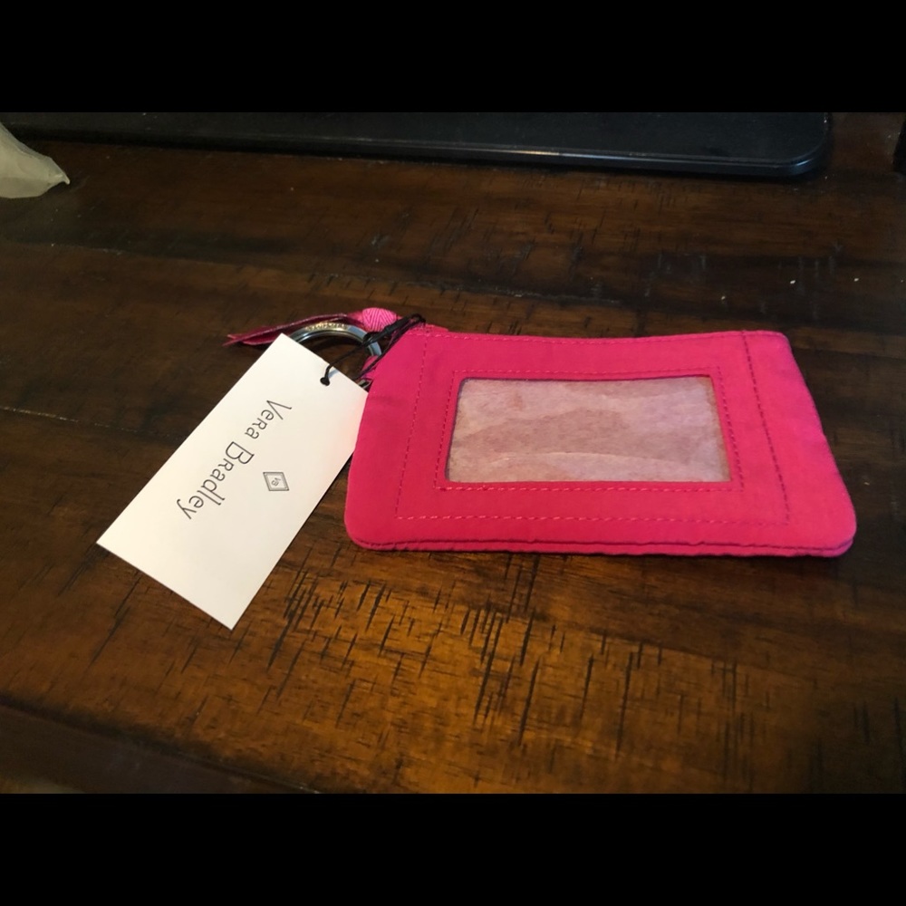 New!  Vera Bradley Fuschia ZIP ID